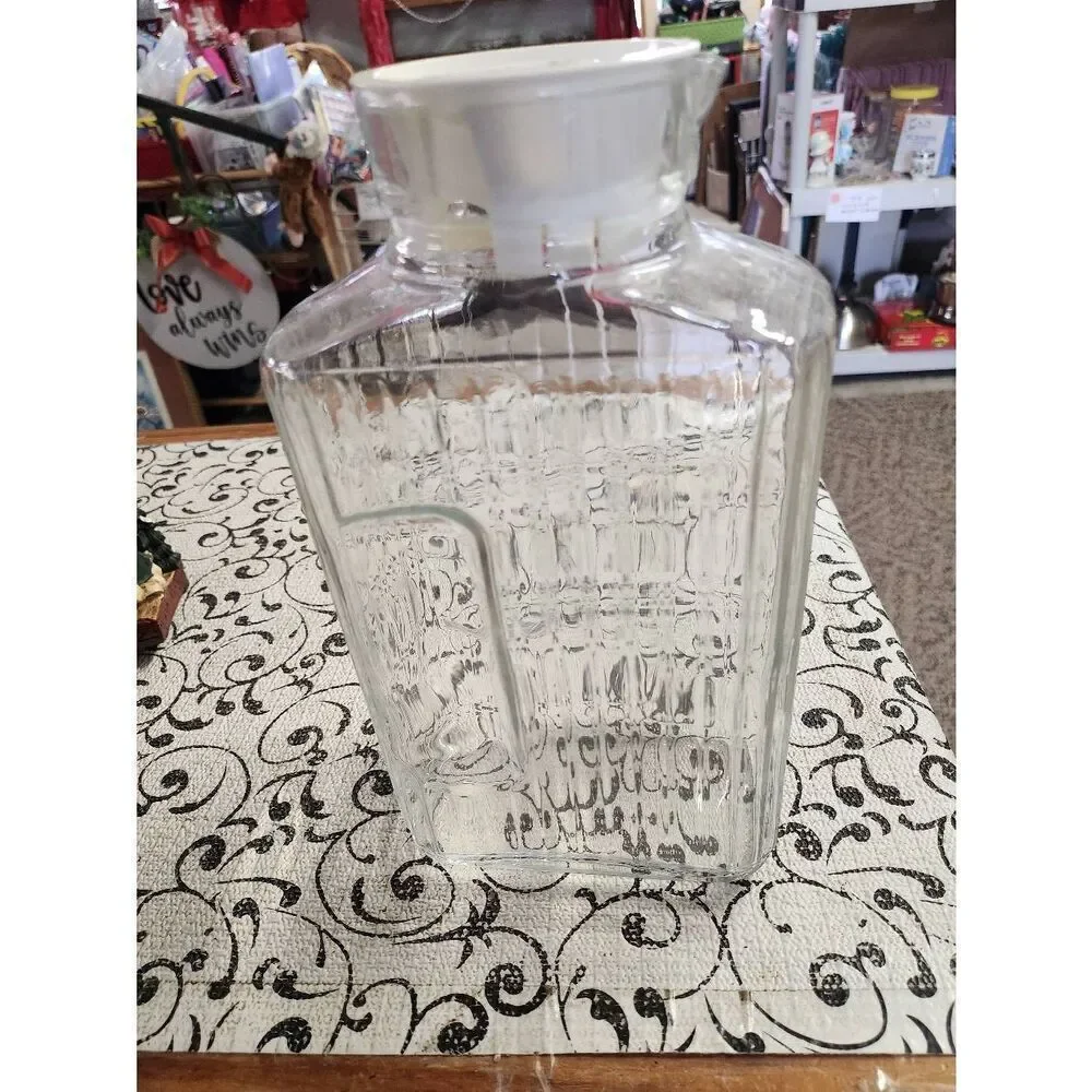 Vintage Glass Refrigerator Pitcher